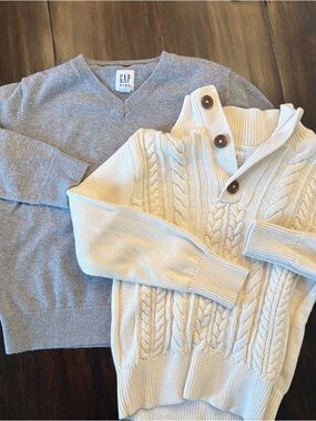 Boys GAP XS Pullover Sweater 2 Pack Bundle